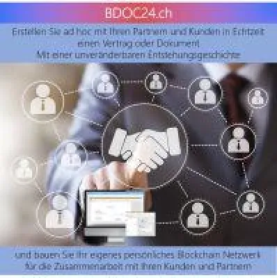 Bild: Dokumente & Daten bekommen eine unveränderbare Historie in Ihrem eigenen Blockchain Netzwerk.