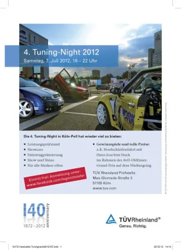 Bild: 4. Tuning-Night 2012 am 07.07.2012 in Köln