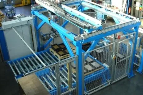 Die FLG Automation AG erweitert mit dem Flächenportal PORTAL-Line ihre Palettierersparte Bild: Die FLG Automation AG erweitert mit dem Flächenportal PORTAL-Line ihre Palettierersparte