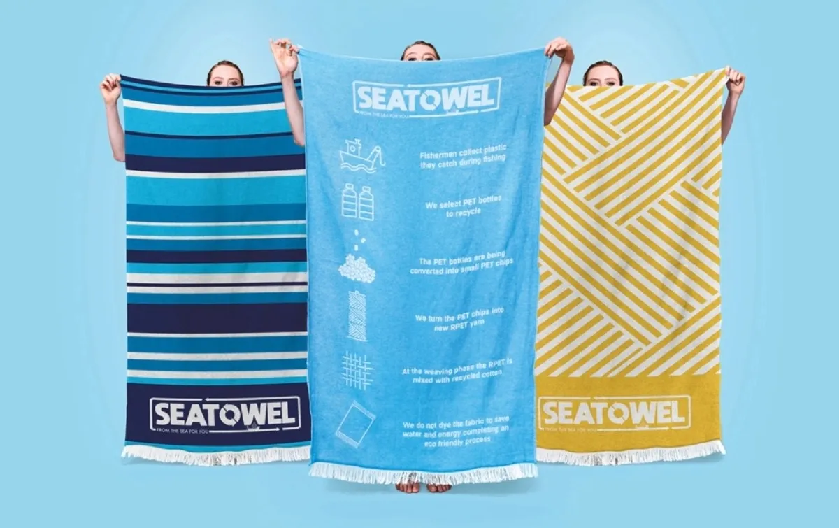 Das Seatowel - ein starkes Statement für eine bessere Zukunft: Weniger Müll. Mehr Werte. (© Hypon)