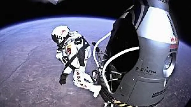 Bild: Felix Baumgartners Stratossphärensprung mit Druckmodulen von AMSYS