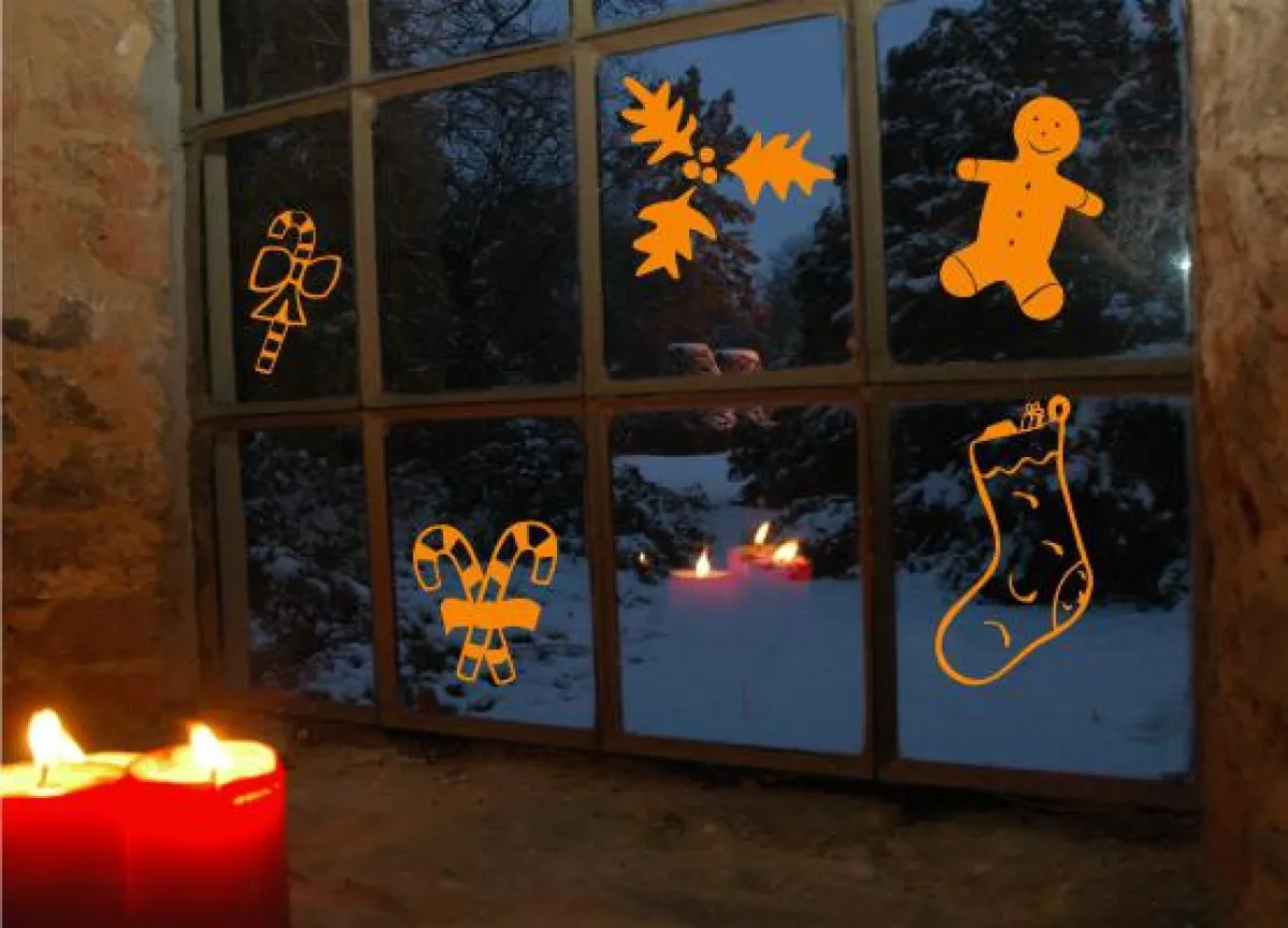 Wandtattoo Weihnachten - Weihnachtsmotive 5er Set