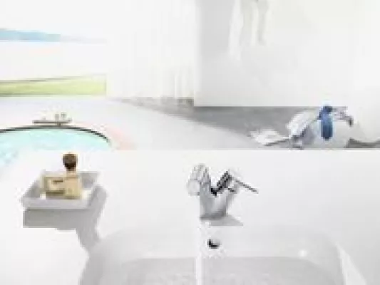 Bild: Hybrid Armatur: funktioniert berührungslos und manuell