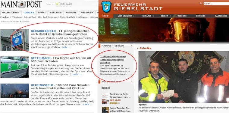 Bild: mainpost.de bietet regionale Top-Nachrichten als RSS-Feed an