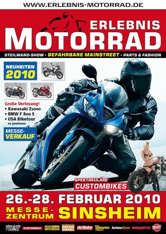 ERLEBNIS MOTORRAD – Die Zweirad-Messe in Sinsheim
