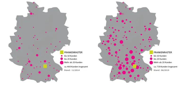 Bild: FRANKENRASTER verzeichnet Kundenwachstum von über 60 Prozent