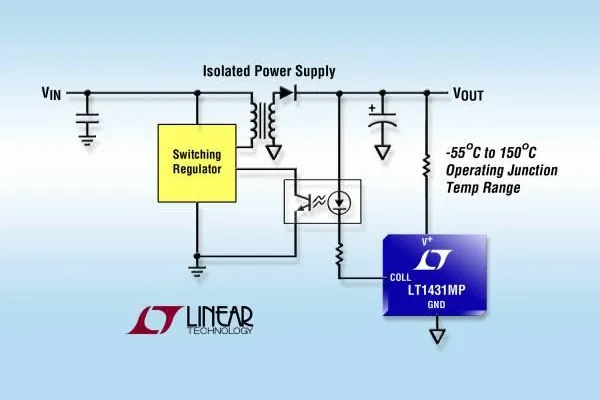 Linear Technology | LT1431: Shunt-Regler mit einstellbarer Ausgangsspannung Bild: Linear Technology | LT1431: Shunt-Regler mit einstellbarer Ausgangsspannung