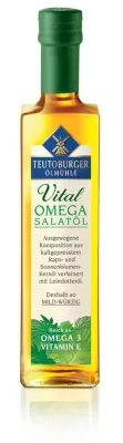 Bild: Für die vitale Küche: Das neue naturreine Omega-Salatöl von der Teutoburger Ölmühle