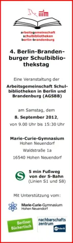 Bild: 4. Berlin-Brandenburger Schulbibliothekstag am 8.9.2012