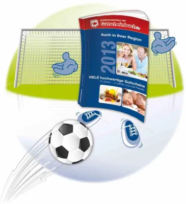 Bild: Der Volltreffer zur EM: Coupons von Gutscheinbuch.de