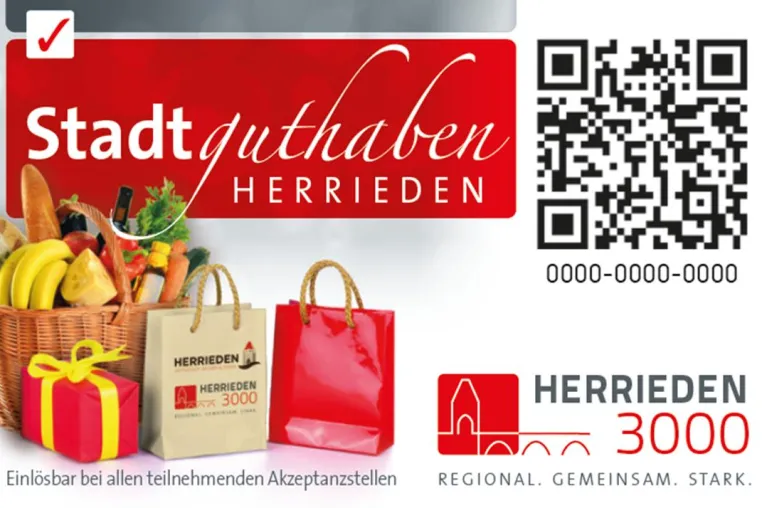 Bild: Stadtguthaben Herrieden: Regional. Gemeinsam. Stark.