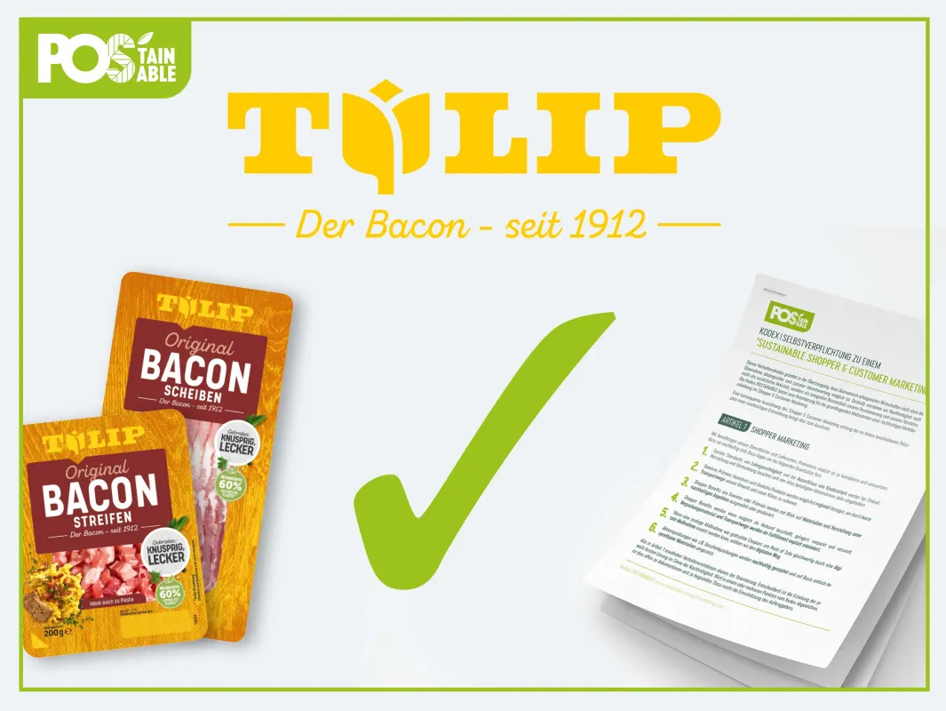 TULIP verschreibt sich einem nachhaltigerem POS Marketing (© Matthias Wirges)