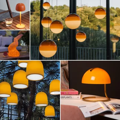 Bild: Lichtideen zur Pantone®-Farbe 2024: Lampenwelt.de präsentiert Leuchten rund um Peach Fuzz