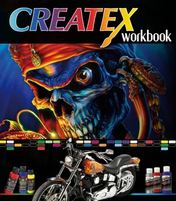 Bild: Vom T-Shirt bis zum Motorrad: Kreative Airbrush-Designs für verschiedenste Untergründe im "Createx Workbook"