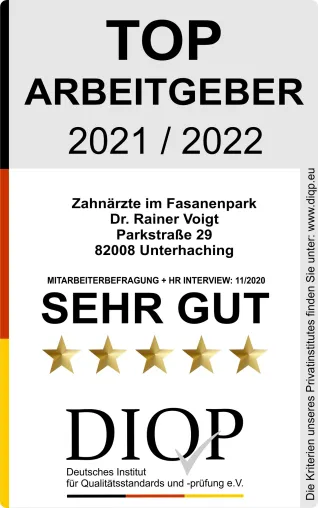 Bild: Arbeitgebersiegel als Top Arbeitgeber (DIQP) vergeben