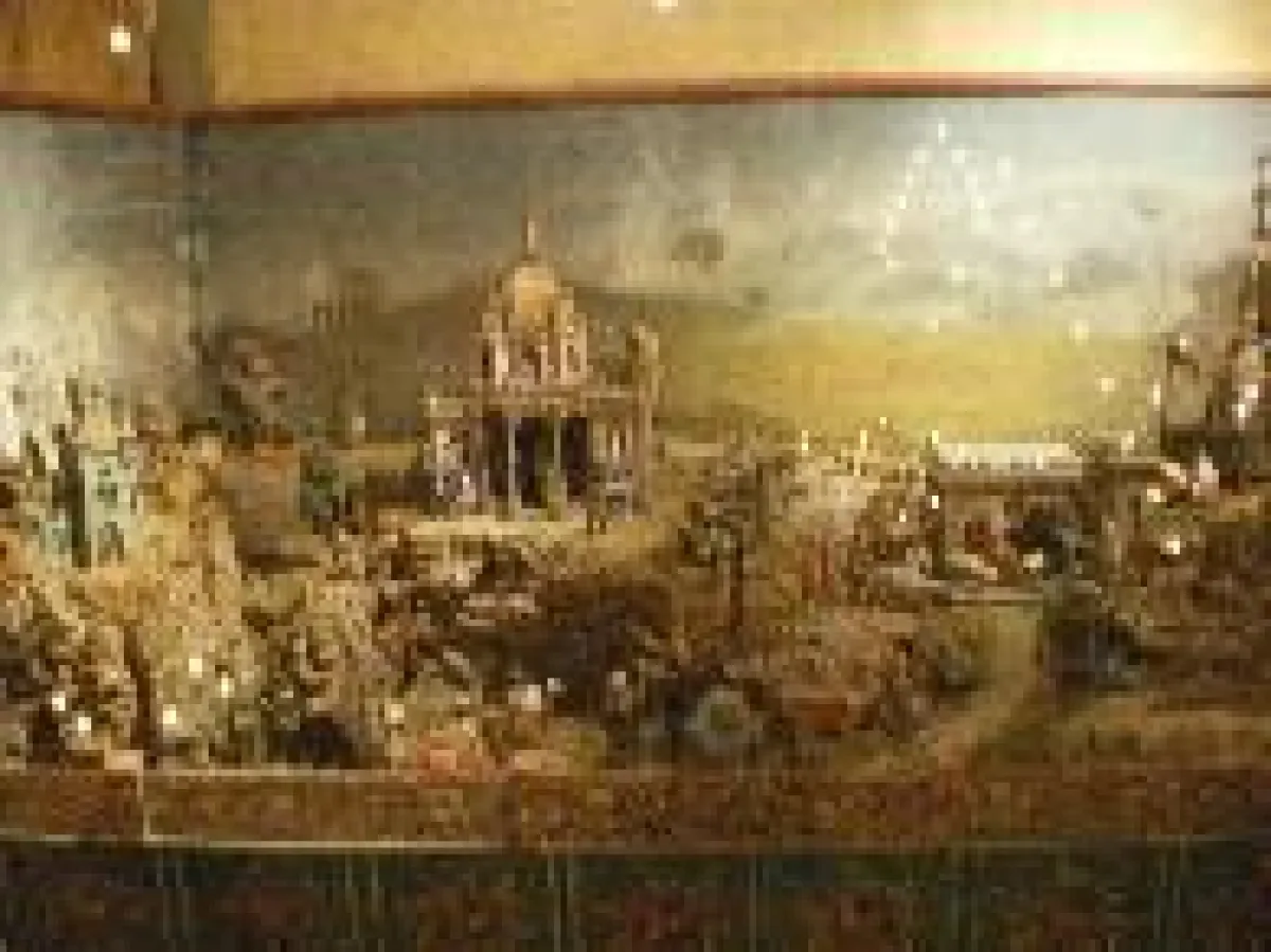 Ein historischer Krippenberg aus der Mitte des 19.Jahrhunderts ist Anziehungspunkt im Stracoland für Jung und Alt