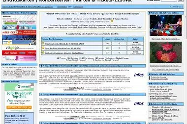 Tickets-123.Net jetzt mit neuer Foto-Galerie Bild: Tickets-123.Net jetzt mit neuer Foto-Galerie