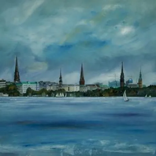 Bild: "HEIMAT-HAFEN-HAMBURG" Ausstellung von Angelika Kahl