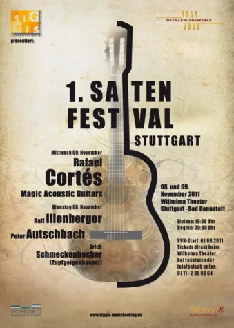 Bild: fuchsconcepts für Marketing & Werbung wirbt für das 1. Stuttgarter Saitenfestival