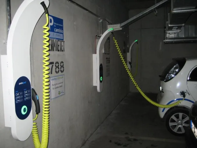 Bild: ParkPod liefert fernüberwachte Ladetechnik für den CarSharing Anbieter cambio