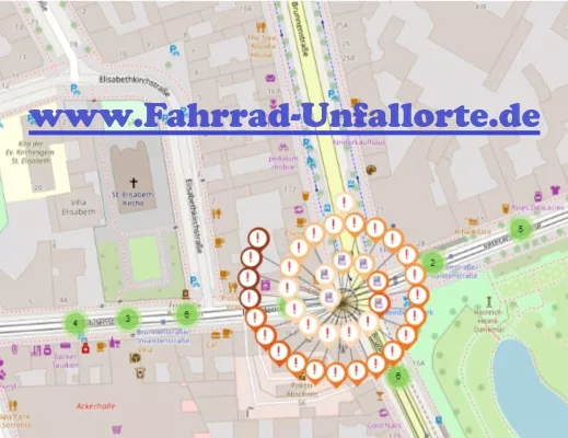 Bild: "www.Fahrrad-Unfallorte.de": Sicherer durch kostenfreie Lage-Karten gegen Radunfälle