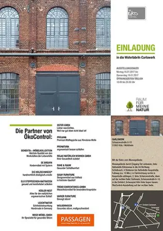 Verbandsmitglieder von ÖkoControl zeigen „Raum für meine Natur“ im Kölner Carlswerk Bild: Verbandsmitglieder von ÖkoControl zeigen „Raum für meine Natur“ im Kölner Carlswerk