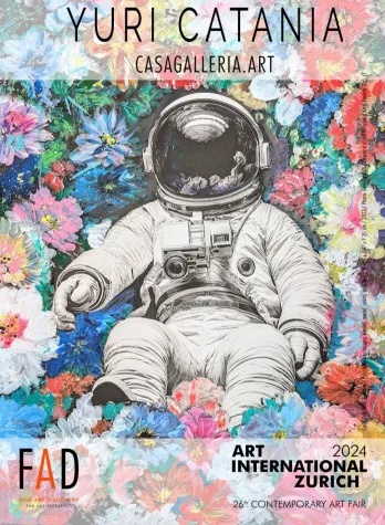 Bild: Yuri in Wonderland - Yuri Catania bei CasaGalleria auf der Kunstmesse Zürich (11.-13. Oktober 2024)