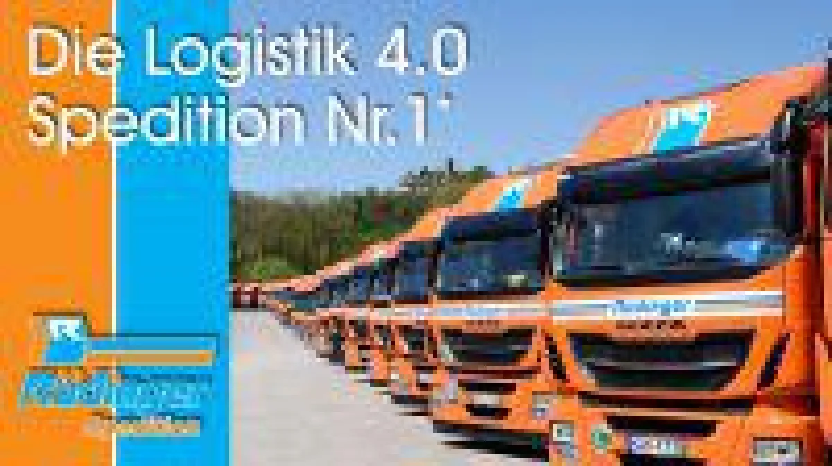 LKW, Burg, Logistik 4.0 - die Spedition Rüdinger.. * Rüdinger ist Nr. 1 im Wettbewerb der VR unter den teilnehmenden Speditionen.