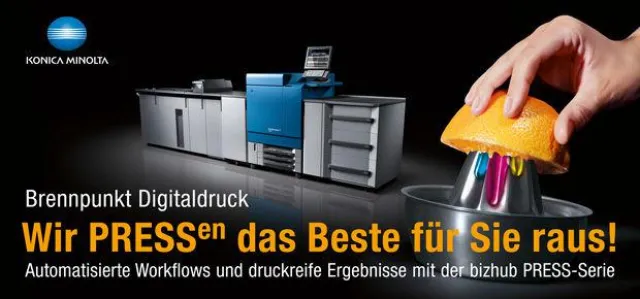 Bild: Lead-Print auf Veranstaltungen von Konica Minolta Deutschland