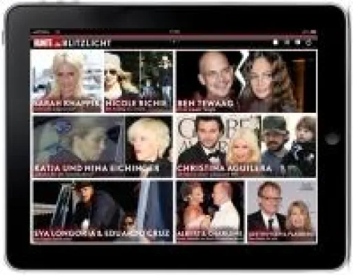 Bild: Mit den Stars ins "Blitzlicht" - InteractiveMedia vermarktet BUNTE.de-iPad-App "Blitzlicht"