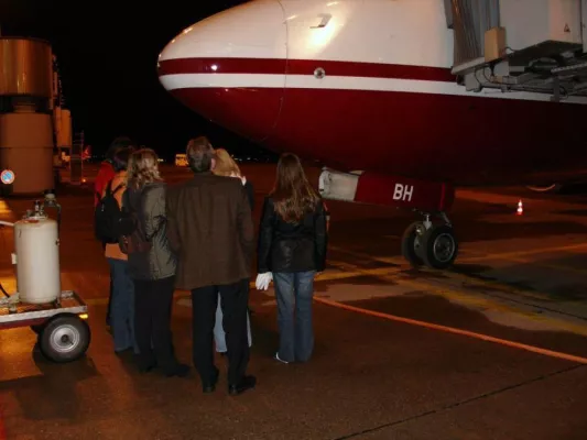 Bild: Infoveranstaltung und Flugangstseminar am Flughafen Hannover-Langenhagen (14.und15. April 2007)