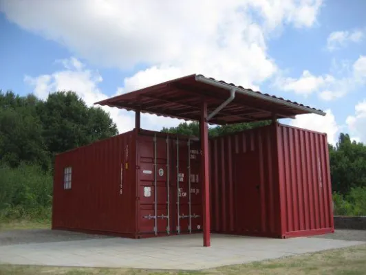 „Camp-Box Baesweiler“ - Containerarchitektur von JACK IN THE BOX auf dem TAG DER ARCHITEKTUR 2011 Bild: „Camp-Box Baesweiler“ - Containerarchitektur von JACK IN THE BOX auf dem TAG DER ARCHITEKTUR 2011
