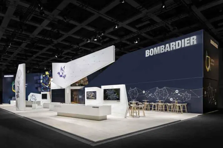 Bild: VOSS+FISCHER inszeniert Bombardier auf der InnoTrans