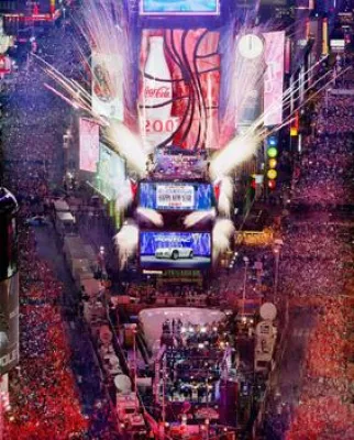 New York City zu Silvester Bild: New York City zu Silvester