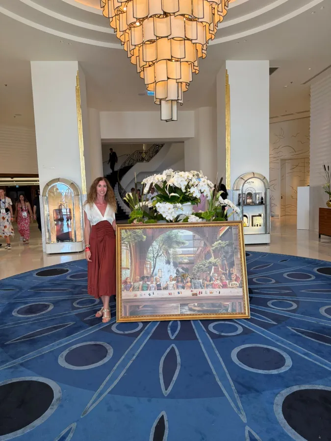 Exhibition during Cannes Lions at the infamous Martinez Hotel for Women Inspiring Network (© © Unicorn Ink / ARTMEA, 2025  )