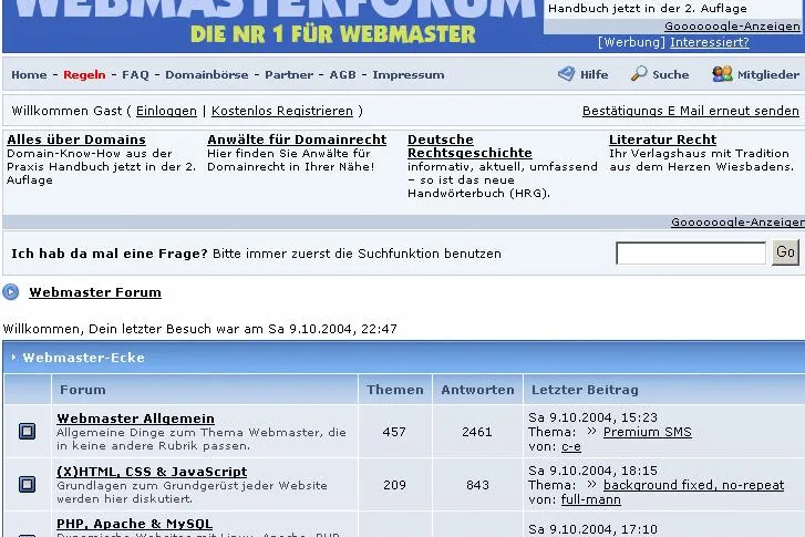 Bild: Webmasterforum.ch wird erwachsen: Verdoppelung der Mitgliederzahl in nur vier Monaten