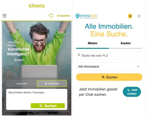Bild: kimeta und classmarkets treiben Innovation mit KI-Chatsuche voran