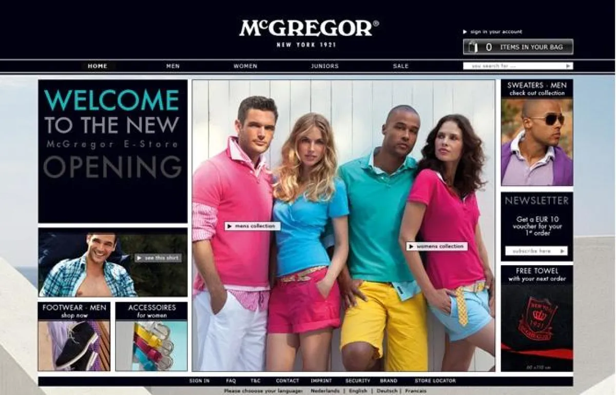 McGregor eröffnet neuen Online Shop