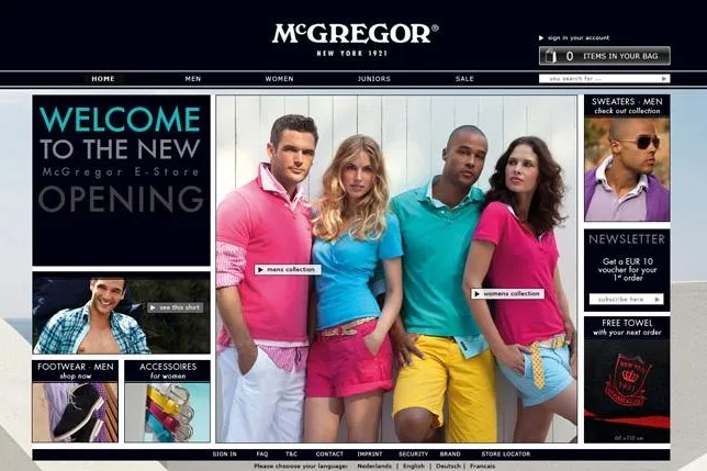 Bild: Die internationale Modemarke McGregor eröffnet Online Shop