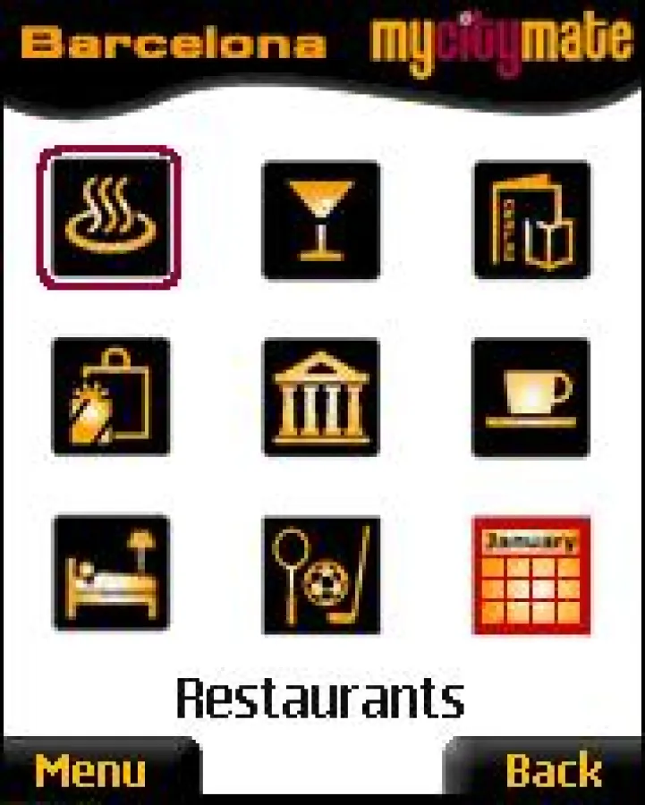 Screenshot mycitymate City-Guide fürs Handy