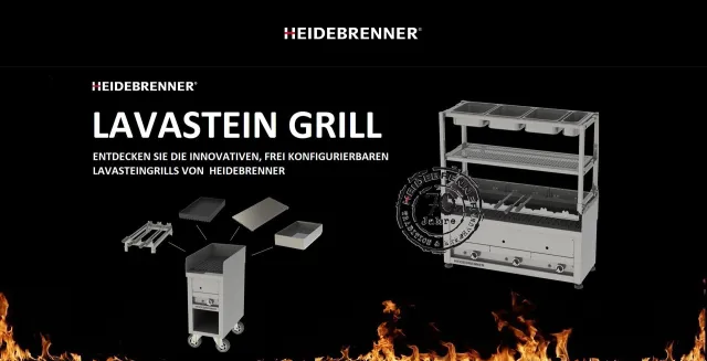 Bild: Lavasteingrill Gastronomie Geräte-HEIDEBRENNER Sound of Elegance