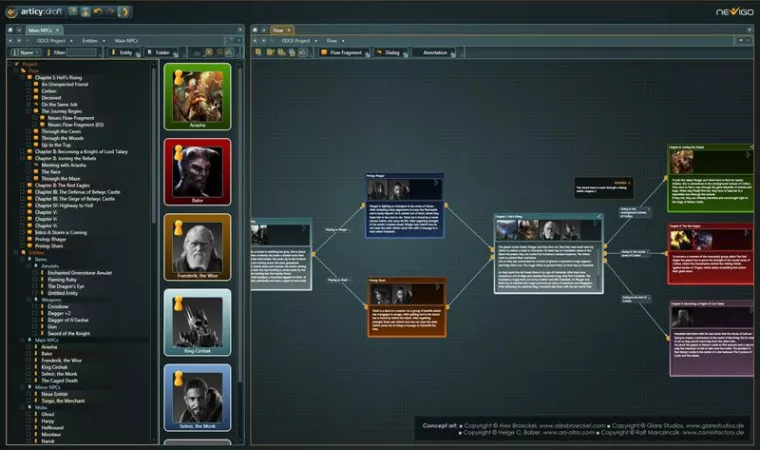 Bild: Mediadesign Hochschule nutzt Game Design Tool "articy:draft"
