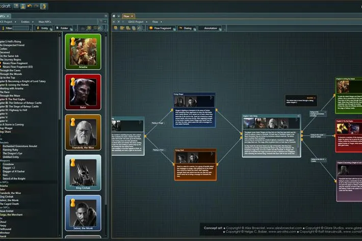 Bild: Mediadesign Hochschule nutzt Game Design Tool "articy:draft"