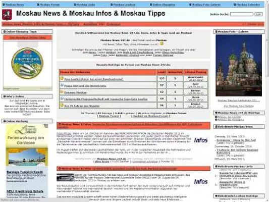 Bild: Relaunch erfolgreich: Moskau-News-247.de jetzt auch mit Forum und Foto-Galerie