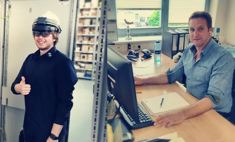 Bild: Inbetriebnahme von Automationslösungen durch Augmented Reality am anderen Ende der Welt
