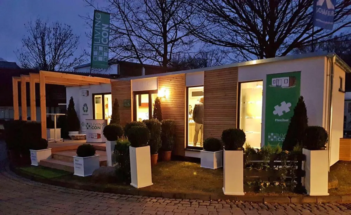 Das LivingCon Modulgebäude auf der PADERBAU