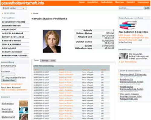 Community für Gesundheitswirtschaft - gesundheitswirtschaft.info schaltet interaktive Plattform frei Bild: Community für Gesundheitswirtschaft - gesundheitswirtschaft.info schaltet interaktive Plattform frei