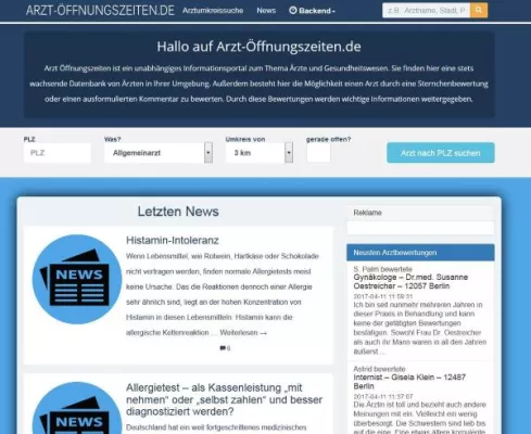 Bild: Arzt Öffnungszeiten im neuen Gewand