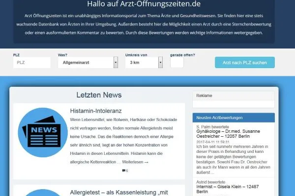 Bild: Arzt Öffnungszeiten im neuen Gewand
