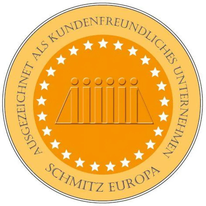 SchmitzEuropa wirbt mit dem Siegel für Kundenfreundlichkeit